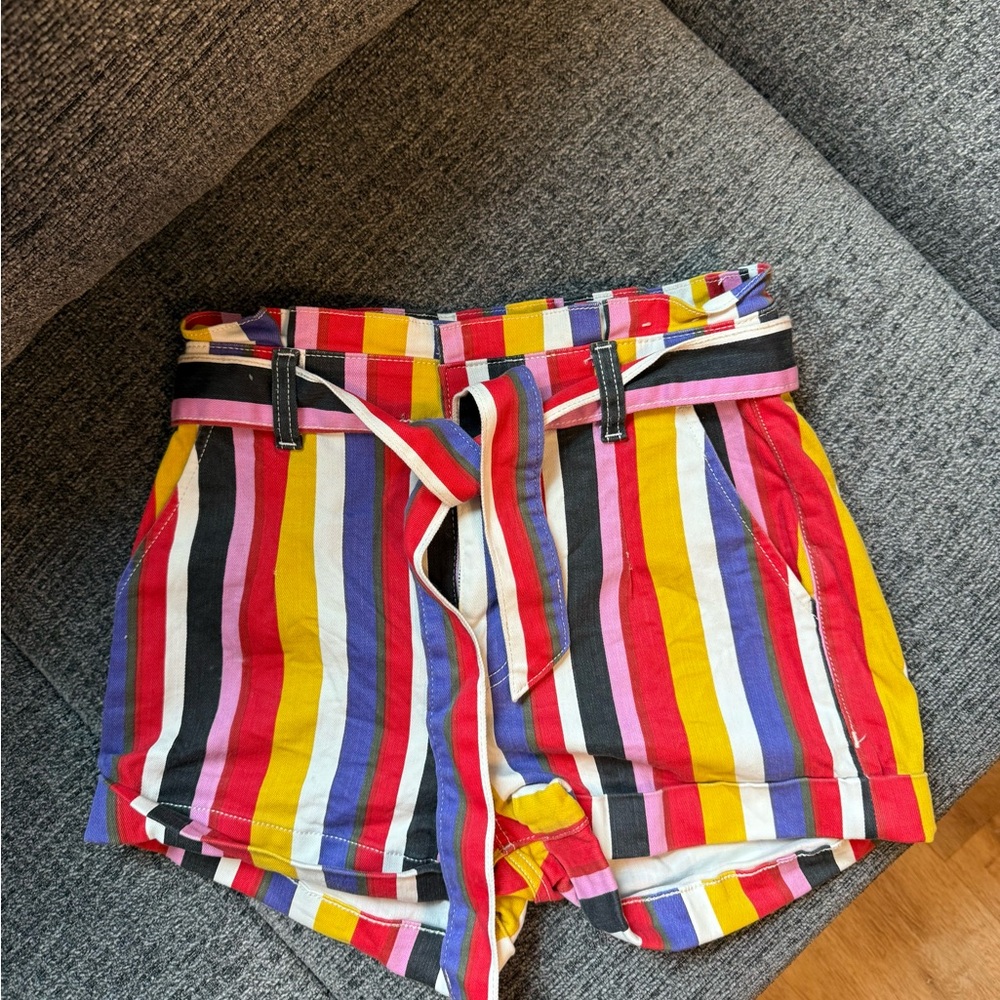 Colorful Striped Women's Shorts
